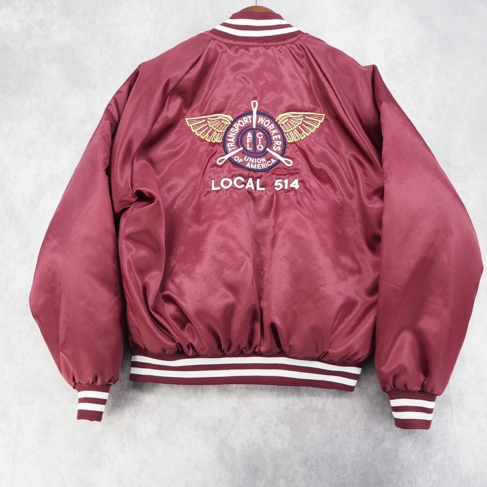 Transport Workers Union AFL/CIO Local 514 Jacket Mens L Vintage Made‎ in USA